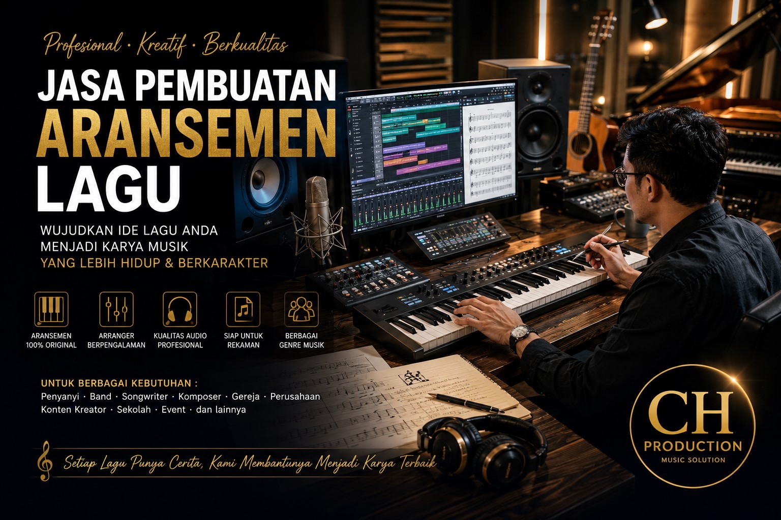 Jasa Pembuatan Aransemen Lagu