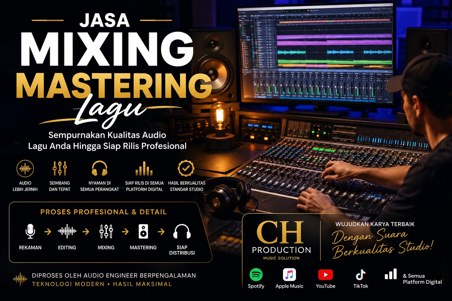 jasa mixing mastering lagu